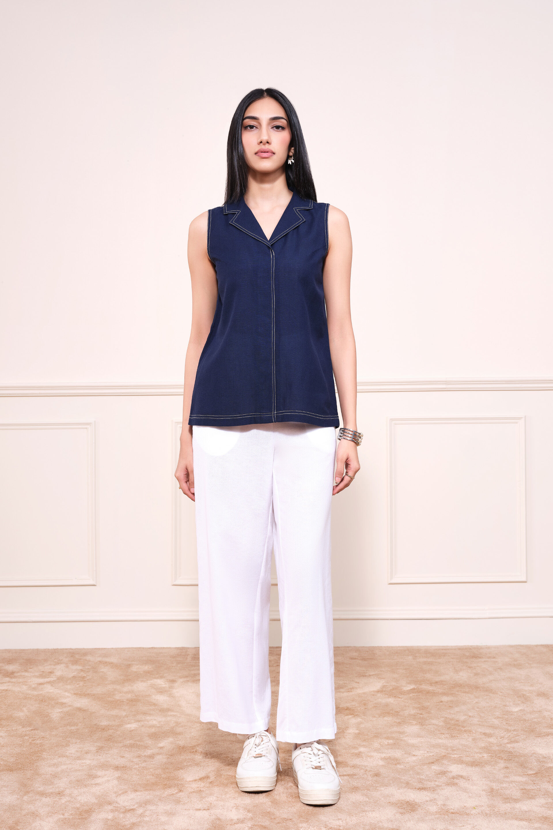 Adoette Top, Dark Blue, image 3